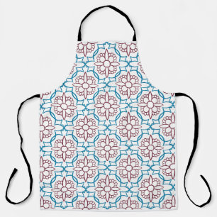 Elegante Marokkaanse tegel geometrisch patroon keu Schort