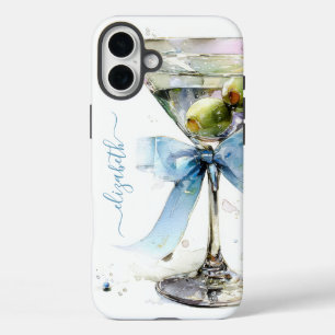 Elegante Martini Monogram iPhone 16 Plus Hoesje