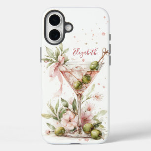 Elegante Martini Monogram iPhone 16 Plus Hoesje