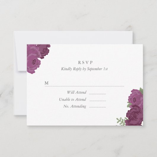 Elégante Mason Jar carte RSVP (Devant)