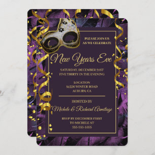 Élégante Masquerade Ball Invitation