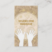 Elegante massage Visitekaartjes (Voorkant)