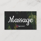 Elegante massagetherapeut Wellness Professionals Visitekaartje (Achterkant)