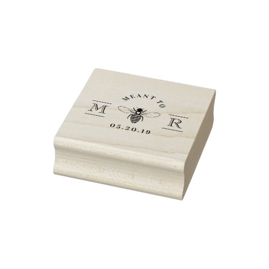 Elegante 'Meant to Bee' honing bruiloft favor Rubberstempel (Stempel)