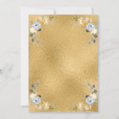 Elegante Meisjes Boter Cream Bloemen Bevestiging Kaart (Achterkant)