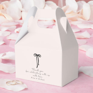 elegante melk roze Dank u Bedankdoosjes