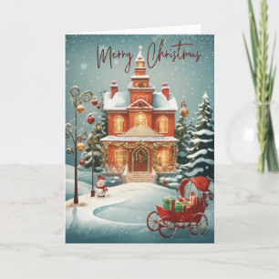 Elegante  Merry Christmas Holiday Kaart