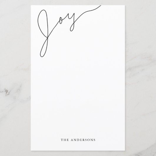 Elegante met de hand geschreven kerststationery (Voorkant)