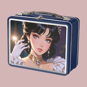 Elegante metalen lunchbox