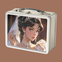 Elegante metalen lunchbox