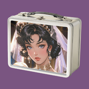 Elegante metalen lunchbox