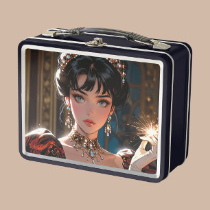 Elegante metalen lunchbox
