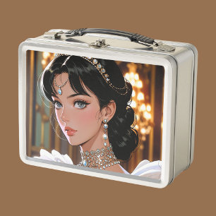 Elegante metalen lunchbox