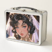 Elegante metalen lunchbox (Voorkant)