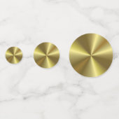 Elegante Metallic Goud Uitstraling Moderne Blanco Confetti (Voorkanten)