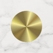 Elegante Metallic Goud Uitstraling Moderne Blanco Confetti (Kleine voorkant)