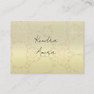Elegante Metallic Klassieke Kant Uitzicht Zakelijk Visitekaartje