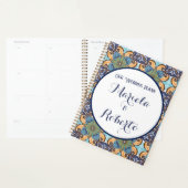 Elegante Mexicaanse Floral Talavera bruiloft Planner (Display)