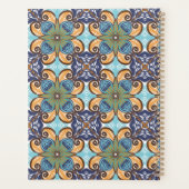 Elegante Mexicaanse Floral Talavera bruiloft Planner (Achterkant)