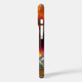 Elegante Midnight Floral iPhone Case (Achterkant / Links)