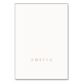 Élégante mini-ivoire Taupe Mariage Carte Place (Par défaut)