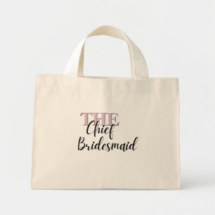 Elegante Minikunst Mini Tote - Hoofd Bruidsmeisje