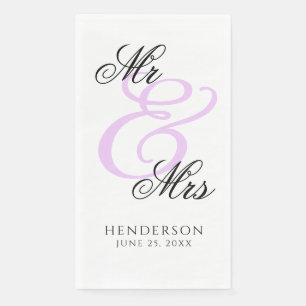 Elegante Minimaal Heren en Dames Trouwservetten Servet