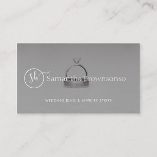 Elegante Minimaal Logo Sieraden Boetiek Foto Promo Visitekaartje