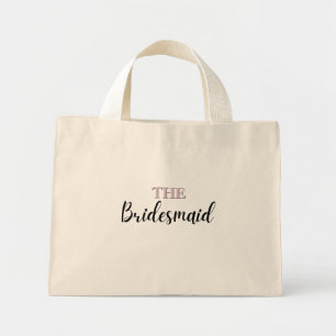 Elegante Minimal Art Mini Schoudertas voor Bruidsm Tote Bag