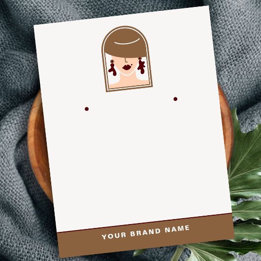 Elegante Minimal Holder voor designer sieraden Scr Visitekaartje