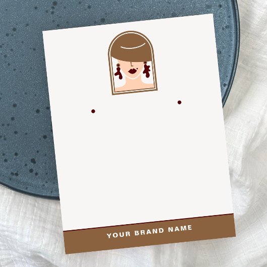 Elegante Minimal Holder voor designer sieraden Scr Visitekaartje