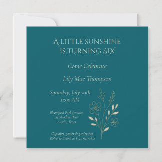 Elegante Minimale Bloemmotief Save The Date