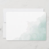 Elegante minimale bruiloft programma tijdlijn (Achterkant)