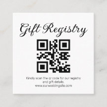 elegante minimale cadeau registratie qr code bruil
