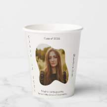 Elegante minimale Crème & saliegroene afstudeercer