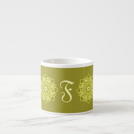 Elegante minimale eenvoudige geometrische gradiënt espresso kop (Voorkant)