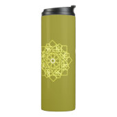 Elegante minimale eenvoudige geometrische gradiënt thermosbeker (Gedraaid links)