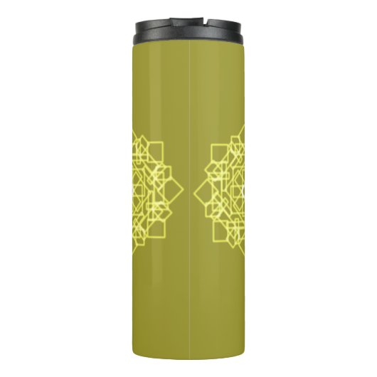 Elegante minimale eenvoudige geometrische gradiënt thermosbeker (Achterkant)