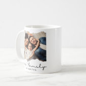 Elegante minimale familiefoto koffiemok (Voorkant links)