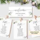 Elegante minimale groen Zitkaart Koptekst