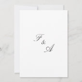 Elegante minimale islamitische bruiloft kaart (Achterkant)