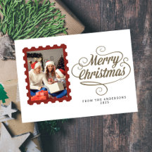 Elegante Minimale Kerstmis | Moderne Gezinsfoto