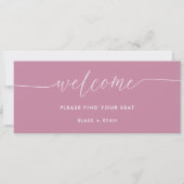 Elegante minimale roze zitgrafiek header (Voorkant)