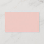 Elegante minimale RSVP QR Code Blush Roze Bruiloft Informatiekaartje (Achterkant)