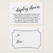 Élégante, minimale sans envelopper Fête des mariée (Devant & derrière)