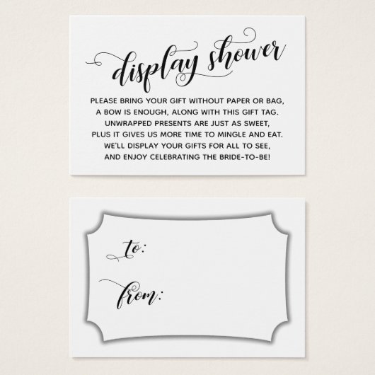 Élégante, minimale sans envelopper Fête des mariée (Devant & derrière)