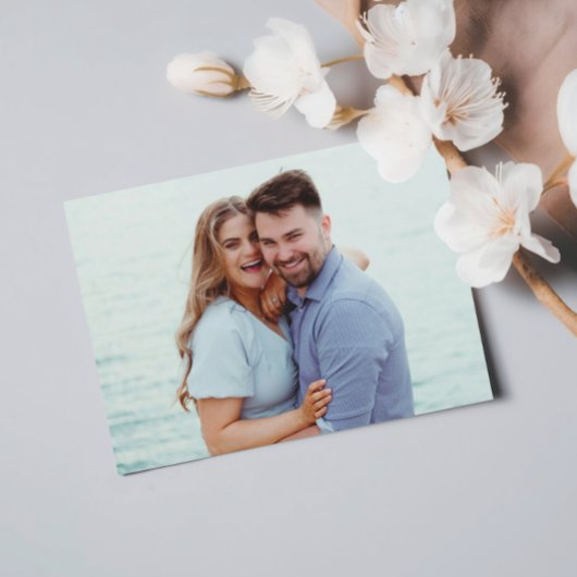 Elegante minimale script foto bruiloft opslaan van save the date