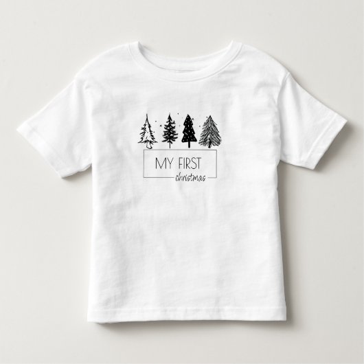 Elegante minimalist voor mijn eerste kerst kinder shirts (Voorkant)