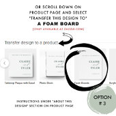 Élégante minimaliste Affiche de bienvenue Mariage