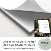 Élégante minimaliste Affiche de bienvenue Mariage